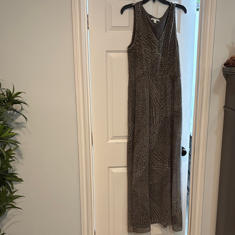 Banana Republic Animal Print Maxi Dress